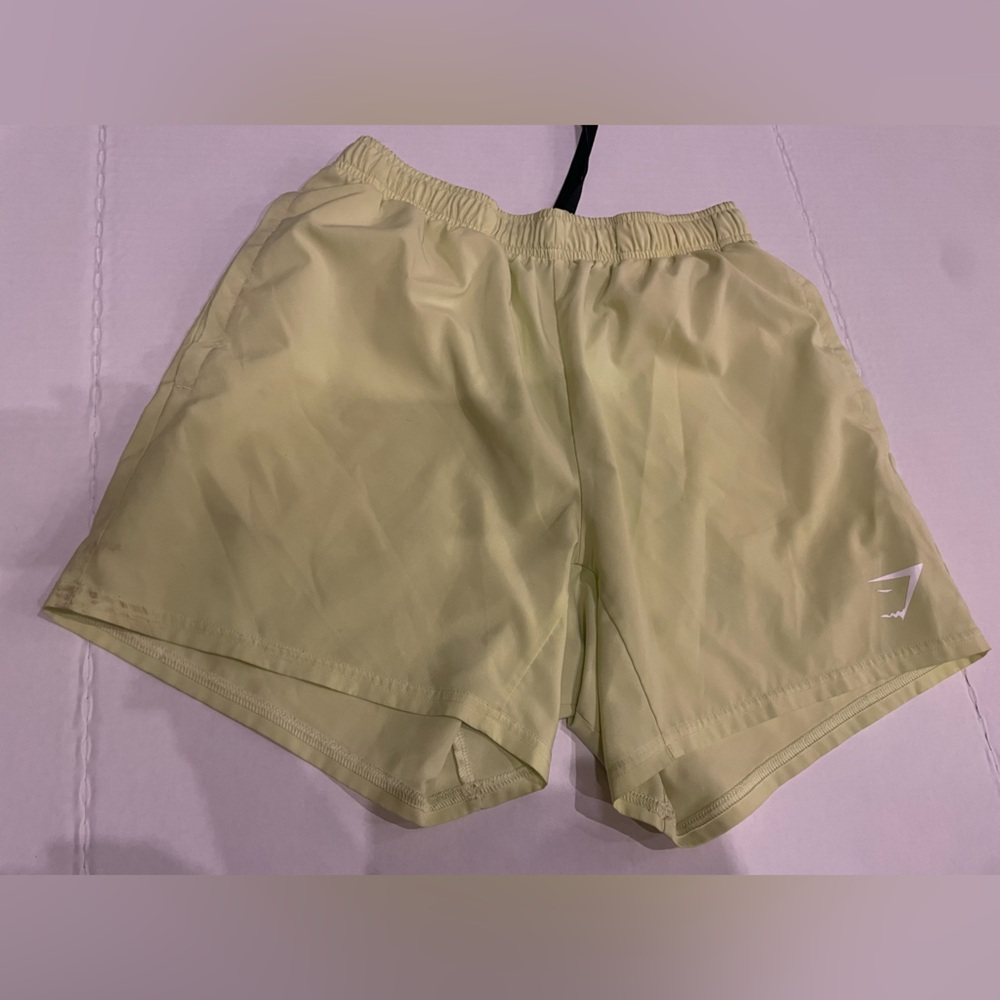 Gymshark Yellow Athletic Shorts